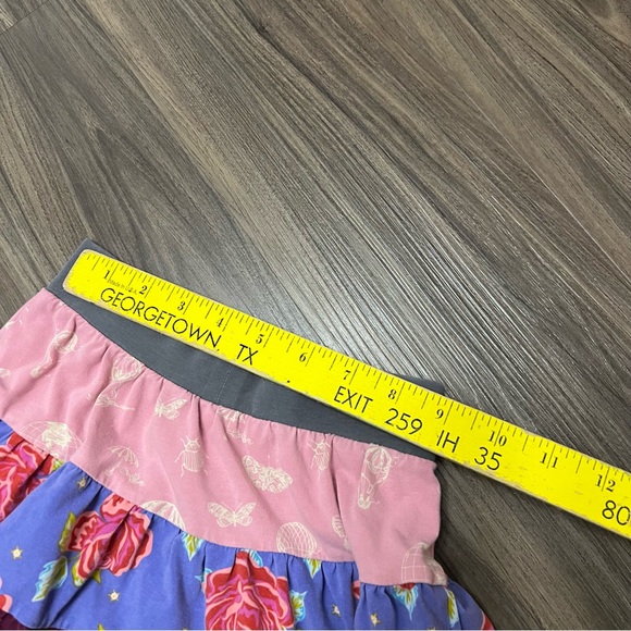 Matilda Jane Girls Sz 2 Paint By Numbers Brushstroke Gentry Tiered Skirt Floral - Picture 6 of 8